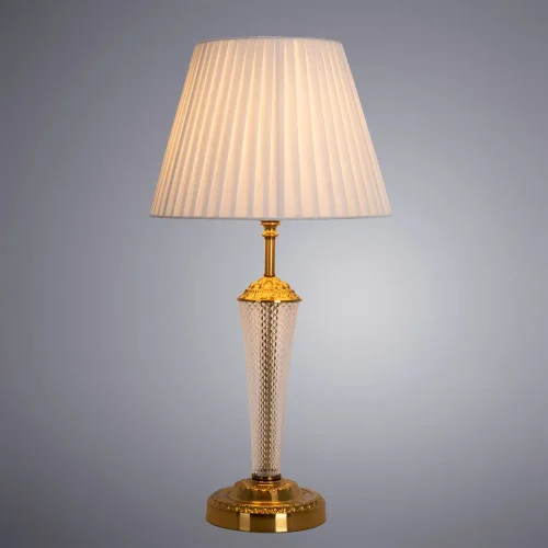 Настольная лампа Gracie A7301LT-1PB Arte Lamp белая 1 лампа, основание медь металл в стиле современный  фото 3